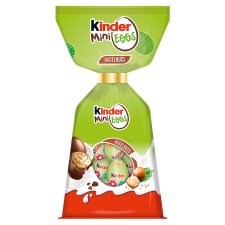 Kinder Mini Eggs mogyorós minőségi tejcsokoládé tejes krémmel és mogyoródarabkákkal töltve 85 g