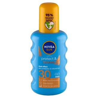 NIVEA SUN Protect & Bronze barnulást támogató napozó spray FF30 200 ml