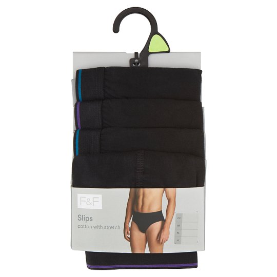 image 1 of F&F Swallow Underpants 4 pcs/Pack, L, Black