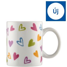 Tesco Multi Hearts Porcelán Mug 