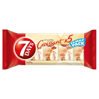 7DAYS kakaós töltelékkel töltött croissant 5 db 185 g