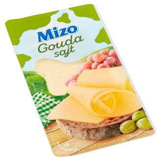 Mizo zsíros, félkemény, szeletelt gouda sajt 125 g
