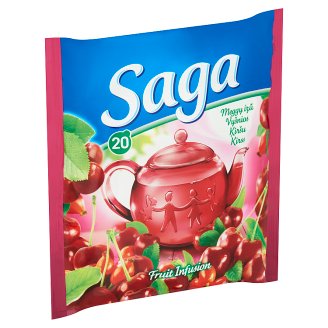 Saga meggy ízű gyümölcstea 20 filter