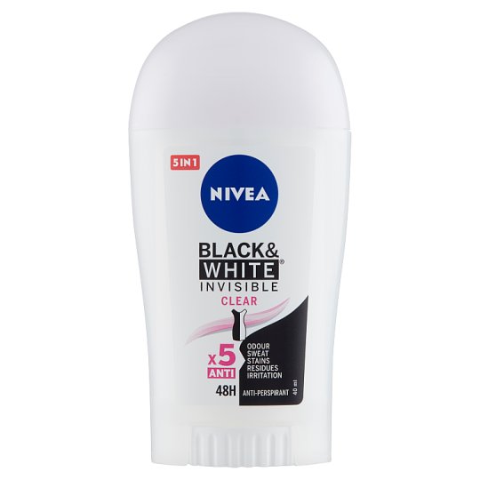 NIVEA Black & White Invisible Clear izzadásgátló 40 ml