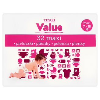 Tesco Value Maxi nadrágpelenka 7-18 kg 32 db
