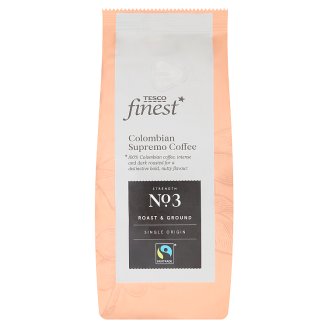 Tesco Finest kolumbiai pörkölt, őrölt kávé 227 g