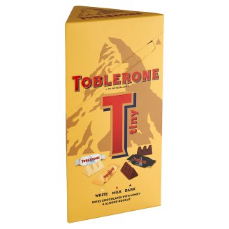 Toblerone svájci csokoládé válogatás tej- & étcsokoládéval & mézes, mandulás fehércsokoládéval 200 g