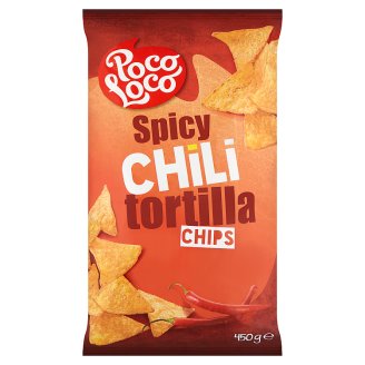 Poco Loco chilli ízesítésű kukoricachips 450 g