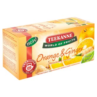Teekanne World of Fruits narancs és gyömbér ízesítésű gyümölcstea keverék 20 filter 45 g