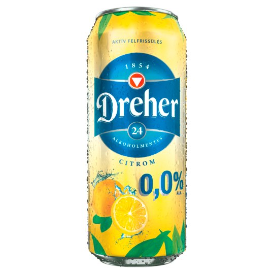 Dreher 24 citrom ízű ital és alkoholmentes világos sör keveréke 0,5 l
