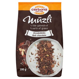 Cerbona étcsokoládés müzli 200 g