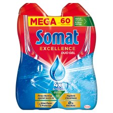 Somat Excellence Duo Gel Dishwasher Gel 60 Washing-Up 2 x 540 ml