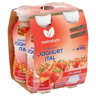 Real Nature földiepres zsírszegény joghurtital 4 x 100 g