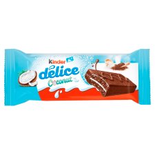 Kinder Delice Cocoa Sponge Cake Filled with Coconut Cream 37 g