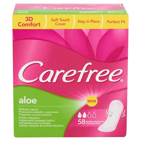 Carefree Aloe tisztasági betét 58 db