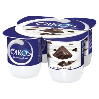 Danone Oikos Görög stracciatellaízű élőflórás krémjoghurt 4 x 125 g