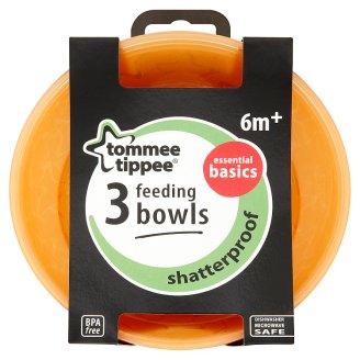 Tommee Tippee Essential Basics etetőtálka 6 hónapos kortól 3 db