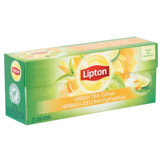 Lipton citrus ízesítésű zöld tea 25 filter