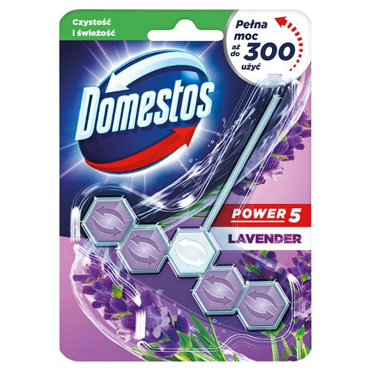 DOMESTOS Power5 WC frissítő blokk Lavender 55 g