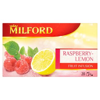 Milford málna-citrom ízű gyümölcstea 20 filter 50 g
