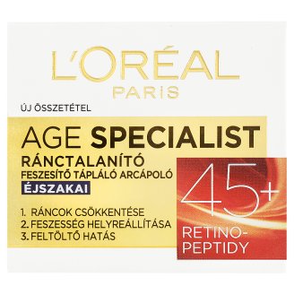 L'Oréal Paris Age Specialist 45+ ránctalanító feszesítő éjszakai arcápoló 50 ml
