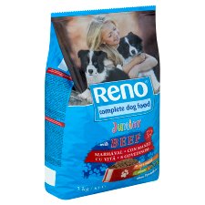 Reno Junior teljes értékű állateledel kölyökkutyák számára marhával 3 kg