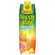 Rauch Happy Day Mild 100% Multivitamin Fruit Juice with 9 Vitamins and Calcium 1 l