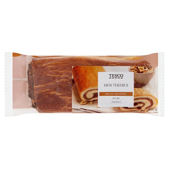 Tesco Walnut Roll 400 g Tesco Online, Tesco From Home, Tesco Doboz