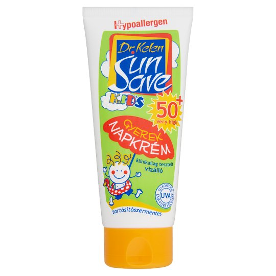Dr. Kelen SunSave Kids vízálló gyerek napkrém SPF 50+ 100 ml