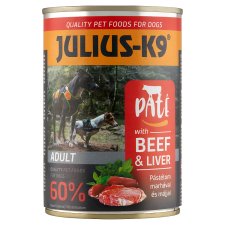 Julius-K9 Complete Food for Adult Dogs Pate with Beef and Liver 400 g