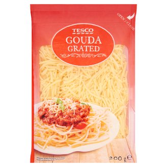 Tesco reszelt, félkemény, zsíros gouda sajt 200 g