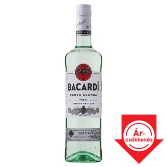 Bacardi Carta Blanca rum 37,5% 0,7 l