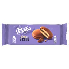 Milka Choc & Choc Soft Sponge Dipped in Alpine Milk Chocolate with Cocoa Filling 150 g