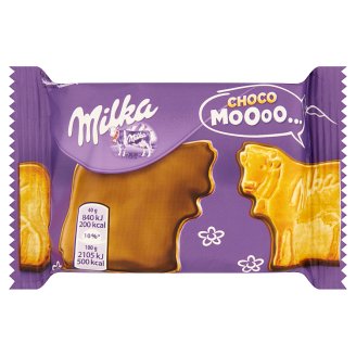 Milka Choco Moo alpesi tejcsokoládéval talpán mártott keksz 40 g