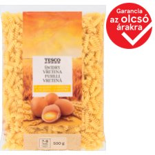 Tesco fusilli 4 tojásos száraztészta 500 g