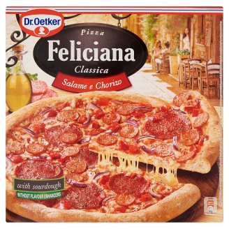 Dr. Oetker Feliciana gyorsfagyasztott pizza Chorizo szalámival és szalámival 320 g