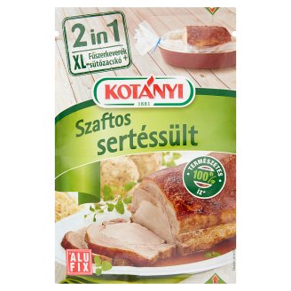 Kotányi 2 in 1 szaftos sertéssült fűszerkeverék + XL sütőzacskó 25 g