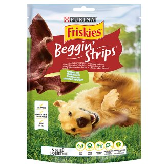 Friskies Beggin' Strips kiegészítő állateledel felnőtt kutyák számára bacon ízesítéssel 120 g
