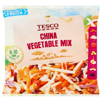 Tesco gyorsfagyasztott zöldségkeverék bambuszrüggyel és feketegombával 450 g