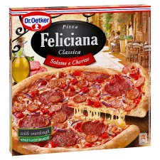 Dr. Oetker Feliciana gyorsfagyasztott pizza szalámival és chorizo szalámival 320 g