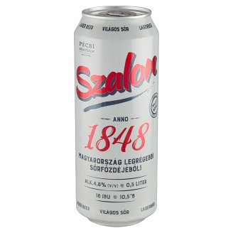 Szalon világos sör 4,6% 0,5 l