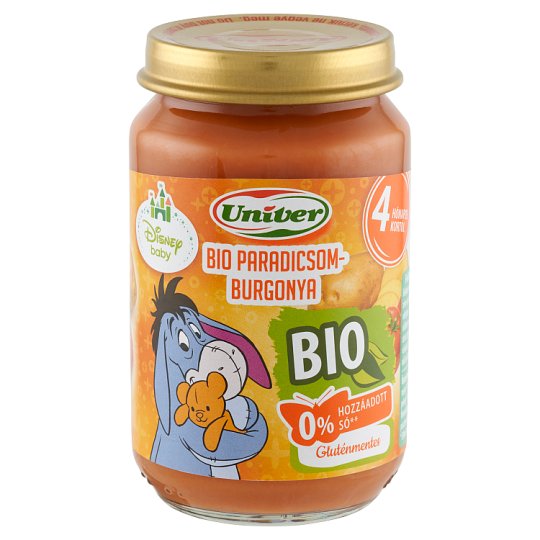 Univer paradicsom-burgonya zöldségpüré a bébinek 4 hónapos kortól 163 g