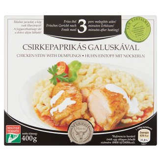Gazsi csirkepaprikás galuskával 400 g