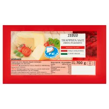 Tesco zsíros, félkemény, felezett trappista sajt 700 g