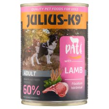 Julius-K9 teljesértékű eledel felnőtt kutyák számára pástétom báránnyal 400 g