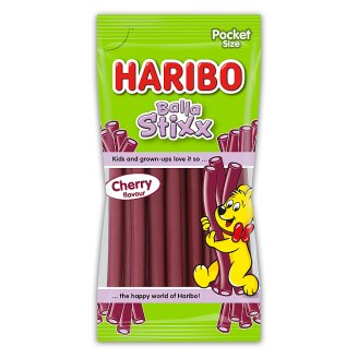 Haribo Balla Stixx cseresznye ízű gumicukorka 80 g