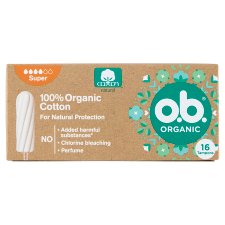 o.b. Organic Super Tampon 16 db