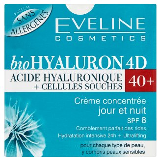 Eveline Cosmetics bioHyaluron 4D 40+ koncentrált nappali/éjszakai krém 50 ml