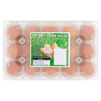"A" osztályú friss tojás S 15 db