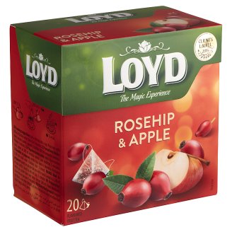 Loyd aromatizált filteres gyümölcstea csipkebogyóval és almával 20 filter 40 g